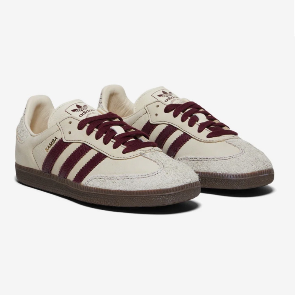 Adidas Samba Wonder White / Maroon / Putty Grey